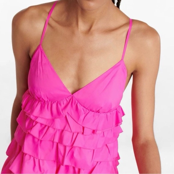 STAUD Riley Tiered Maxi Dress in Bougainville - Picture 4 of 5